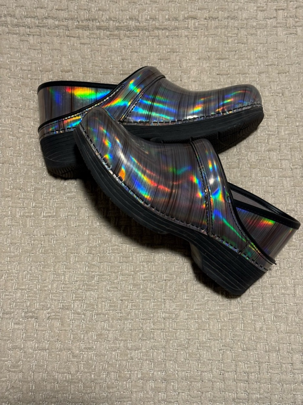Dansko Silver Clogs